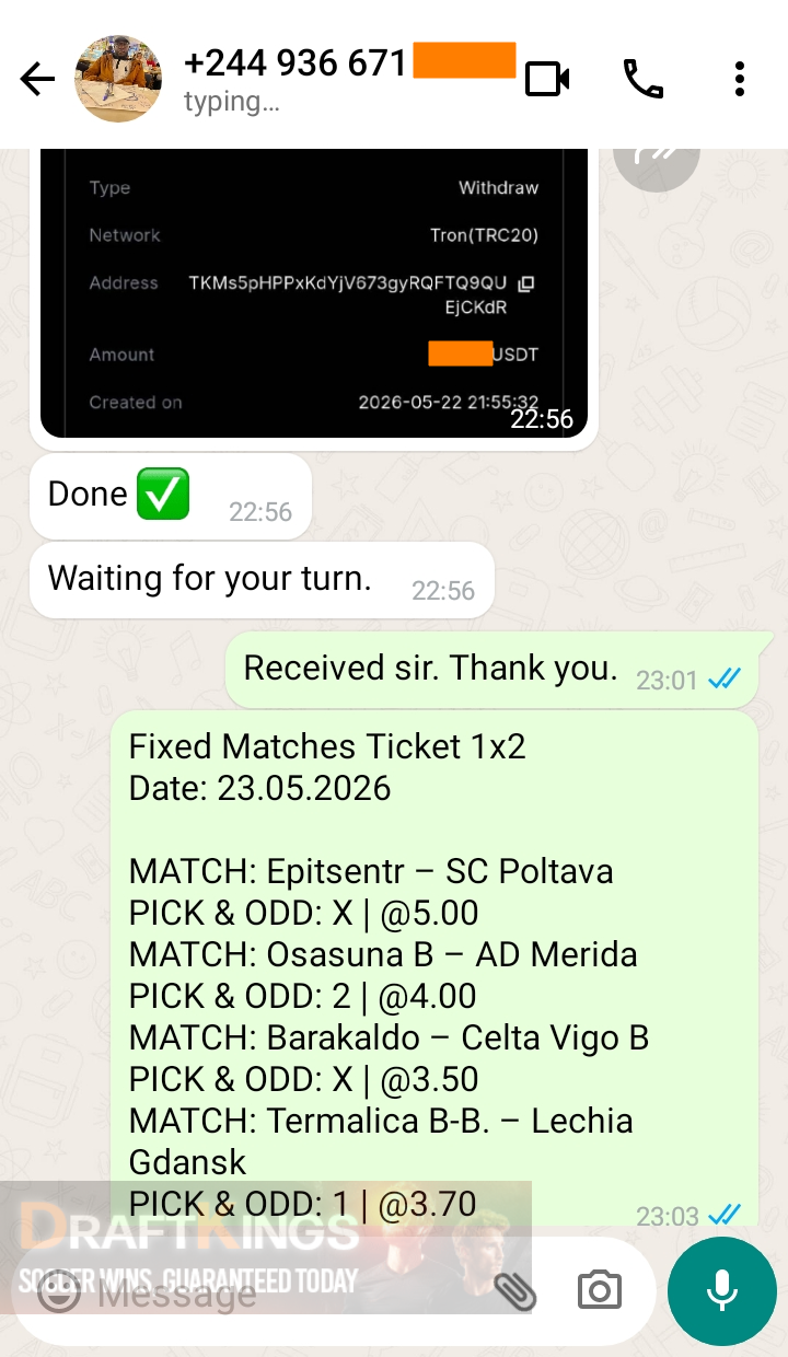 fixed matches ticket 1x2 23.05.2026