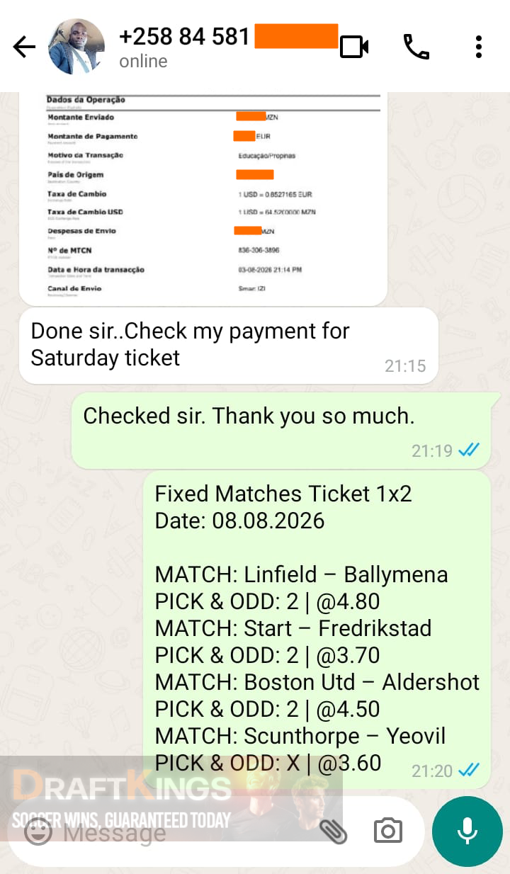 fixed matches ticket 1x2 08.08.2026