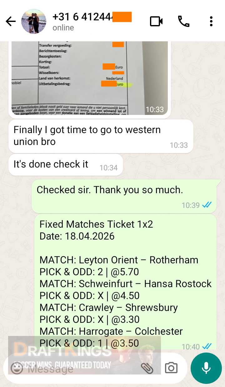 fixed matches ticket 1x2 18.04.2026