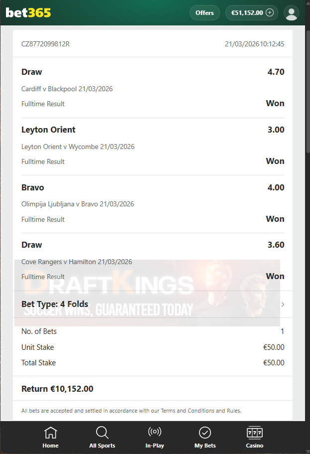 combined fixed matches 21.03.2026