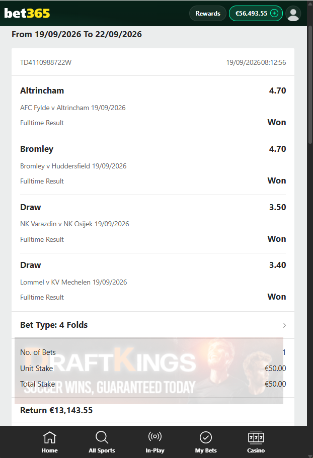 combined fixed matches 19.09.2026