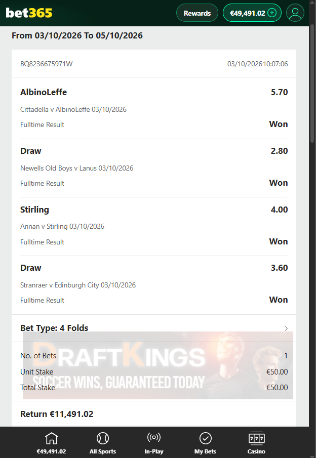 combined fixed matches 03.10.2026