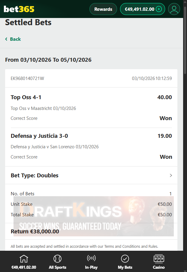 combined fixed matches 03.10.2026