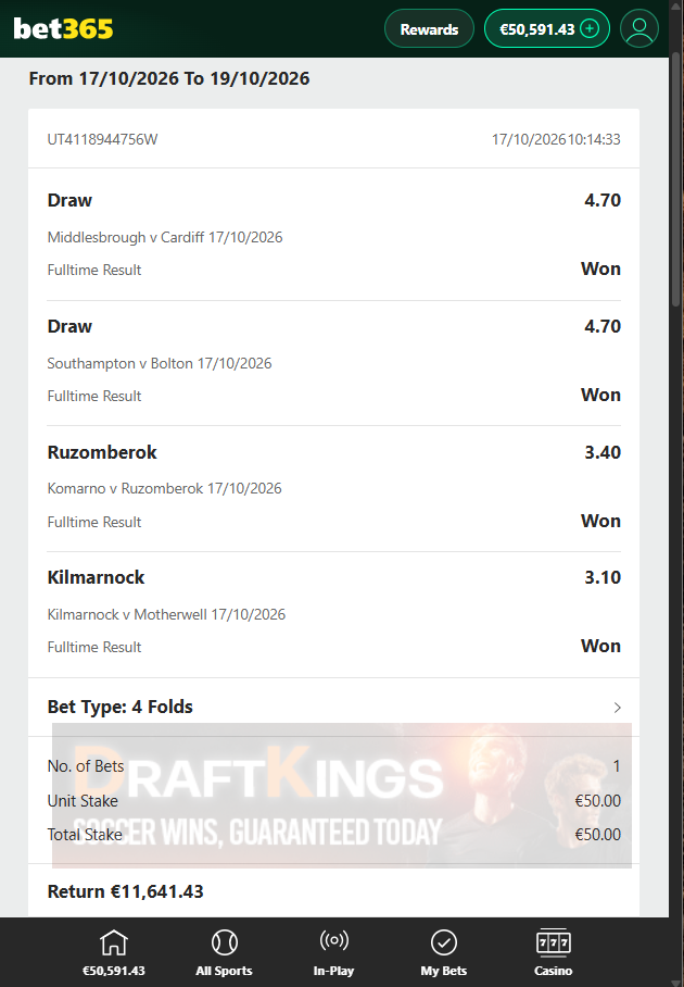 combined fixed matches 17.10.2026