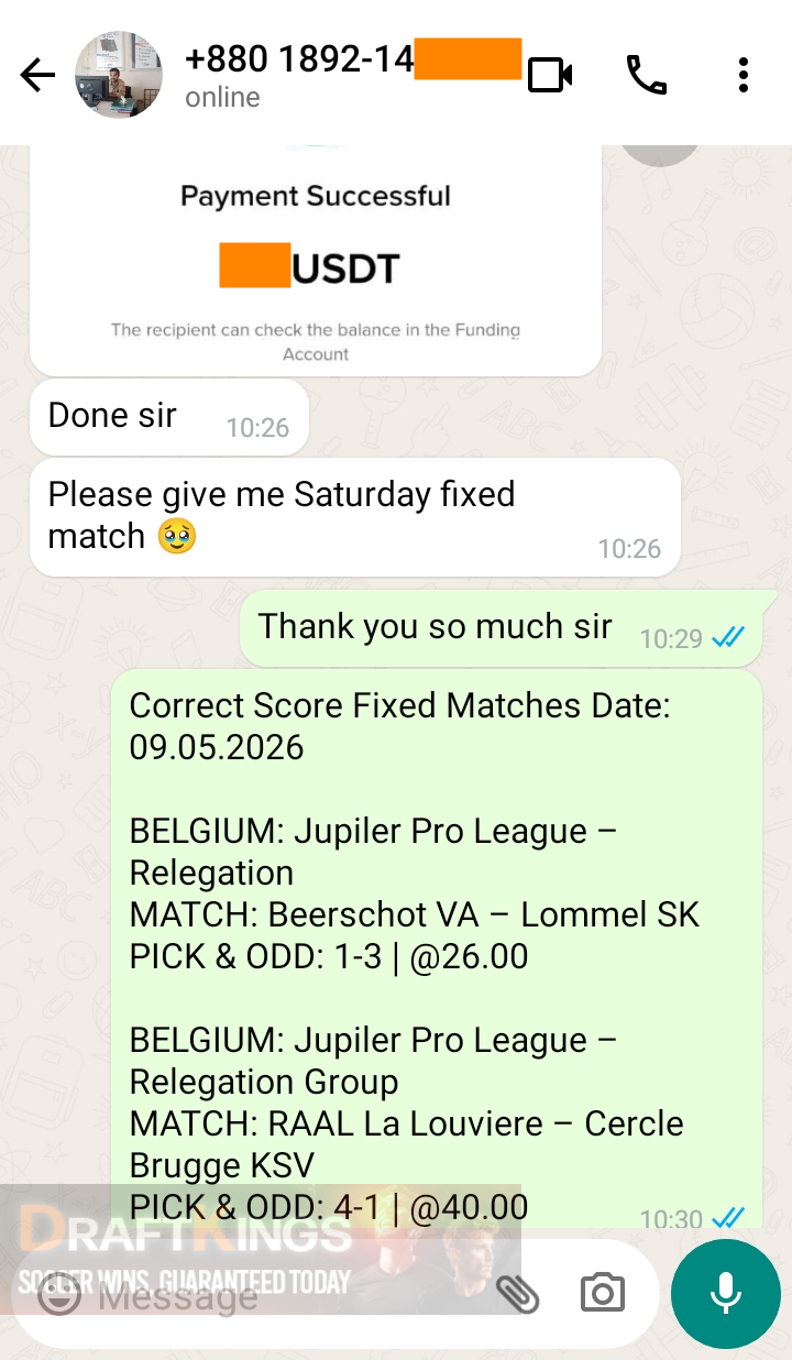 correct score fixed matches 25.05.2026