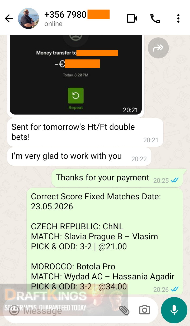 correct score fixed matches 23.05.2026