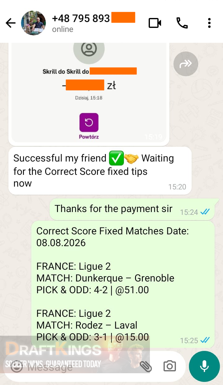 correct score fixed matches 08.08.2026
