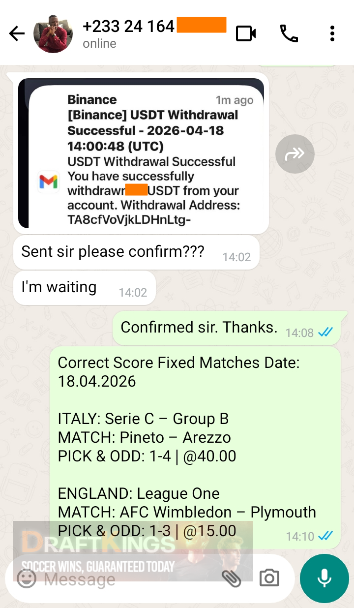 correct score fixed matches 18.04.2026