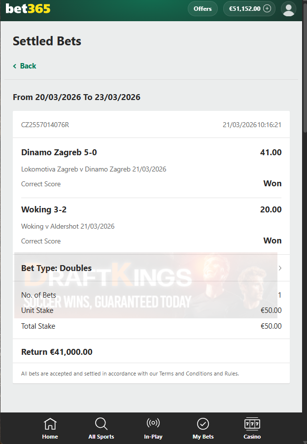 exact score fixed matches 21.03.2026